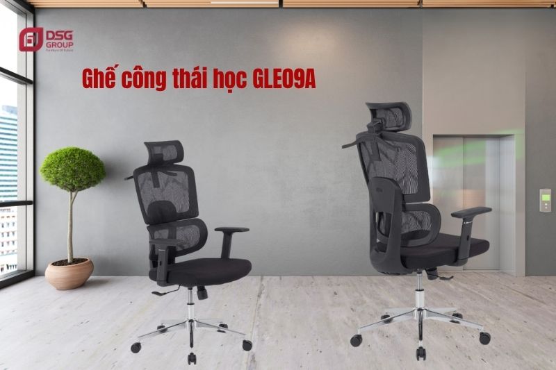 Ghế GLE09A sử dụng chất liệu cao cấp, bền bỉ theo thời gian