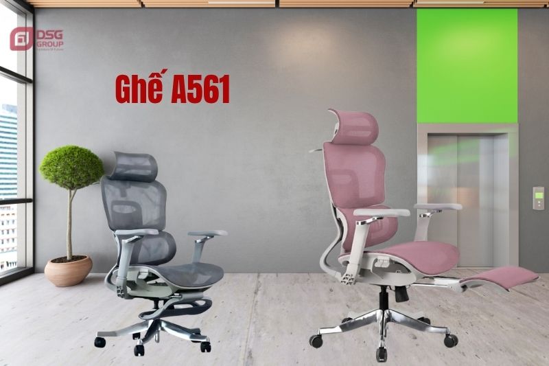 Ghế A561 với đa dạng màu sắc giúp người dùng dễ dàng lựa chọn