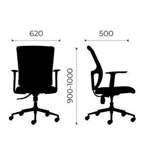 Chi tiết về kích thước của ghế M1021 - 01