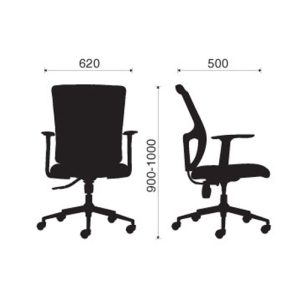 Kích thước của ghế M1021 - 02