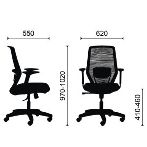 Chi tiết về kích thước của ghế M1110X - 03