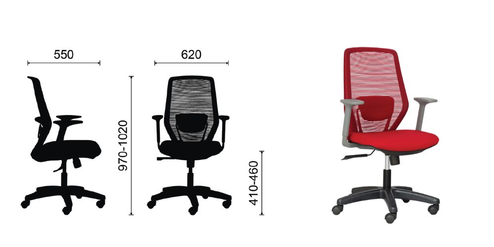Trải nghiệm thoáng mát nhờ thiết kế công thái học của ghế M1110X - 03