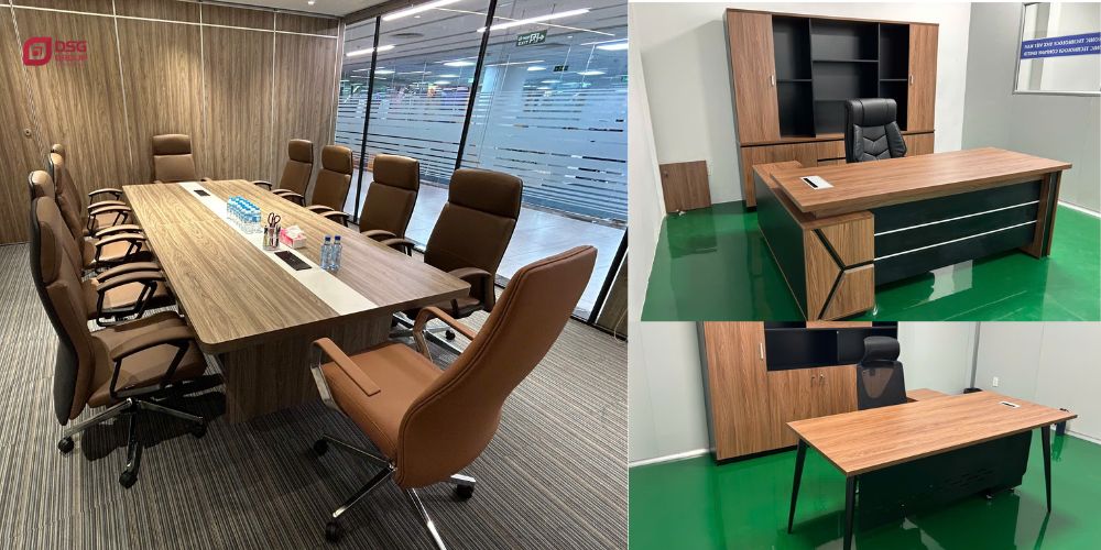 Hình ảnh thực tế bàn ghế giám đốc cao cấp dành cho văn phòng