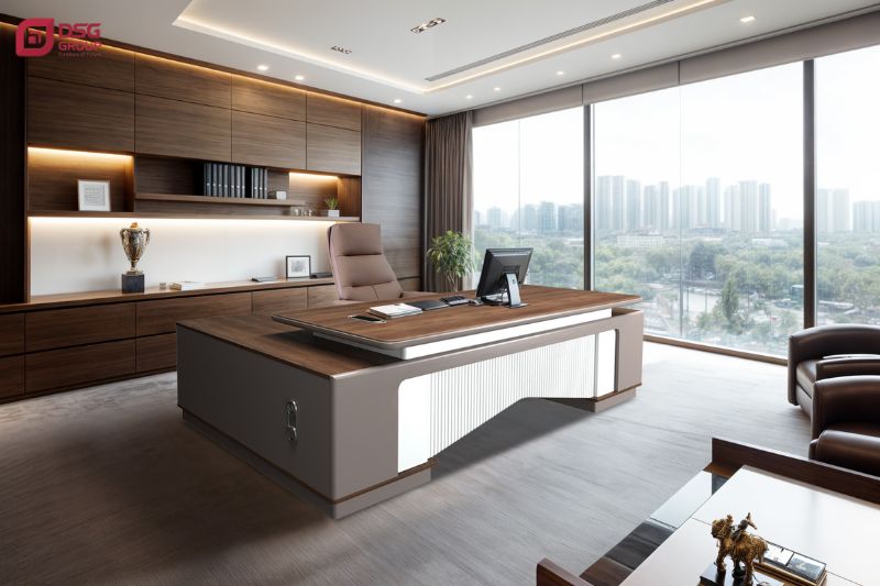 So sánh bàn gỗ công nghiệp và gỗ tự nhiên dành cho lãnh đạo