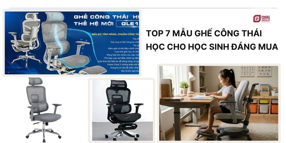 Top ghế công thái dành học cho học sinh