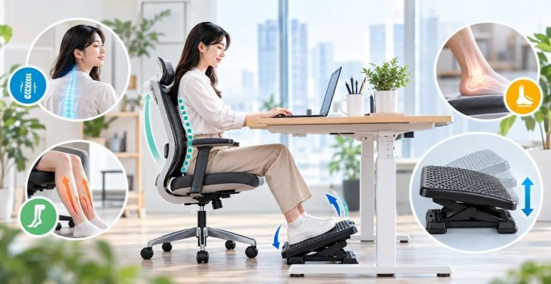 Kê chân bàn làm việc văn phòng