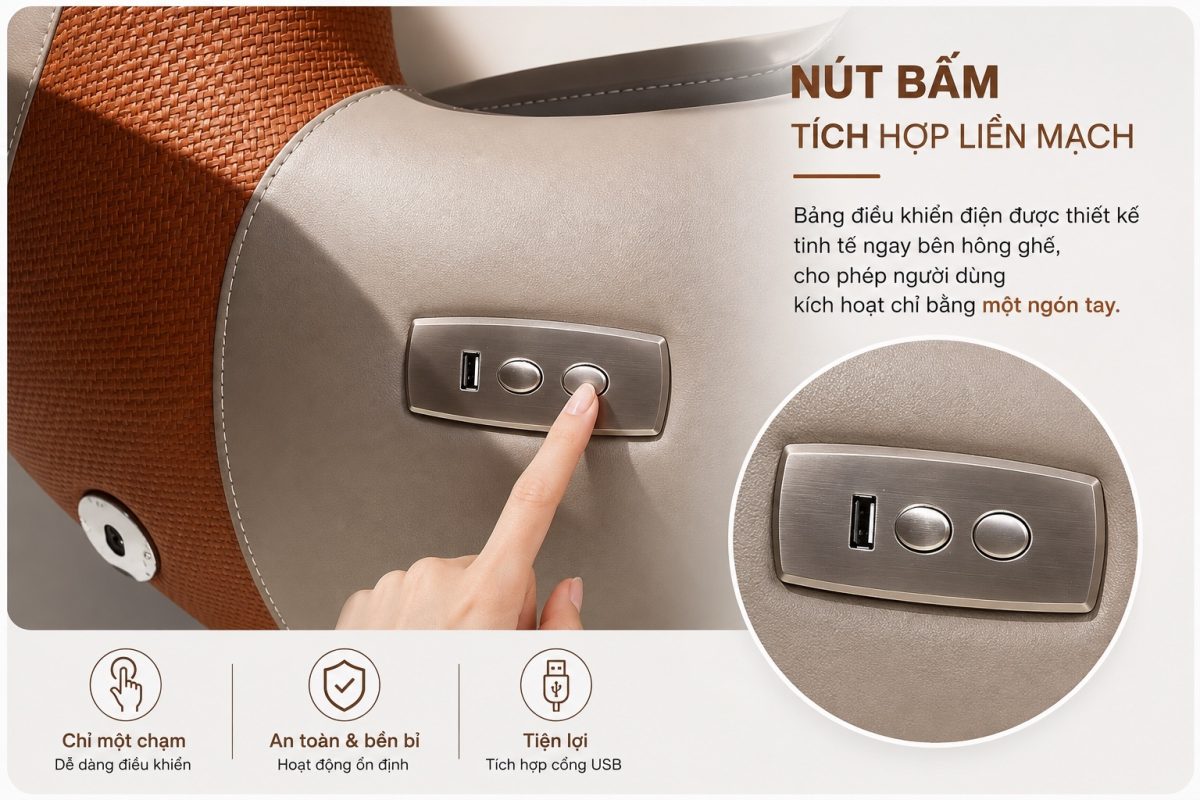 Hệ thống điều khiển thông minh của ghế L2313