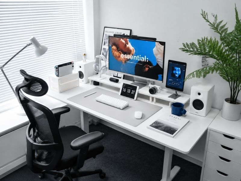 Setup bàn làm việc lập trình viên