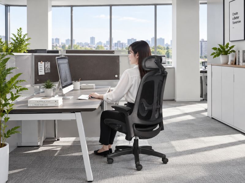 Ghế công thái học POP D-01 văn phòng hiện đại