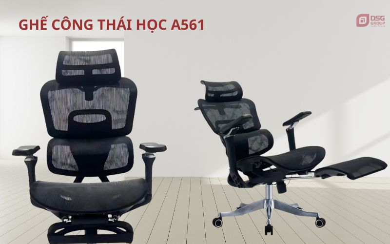 Ghế A561 được thiết kế thông minh với nhiều tính năng vượt trội