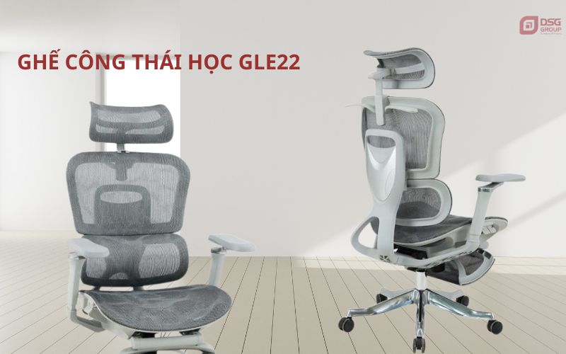 Thiết kế đẹp với ghế GLE22 phù hợp với nhiều vóc dáng khác nhau