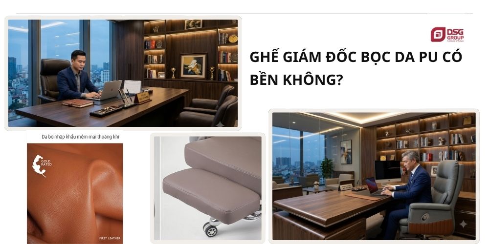 Ghế giám đốc bọc da PU có bền không?