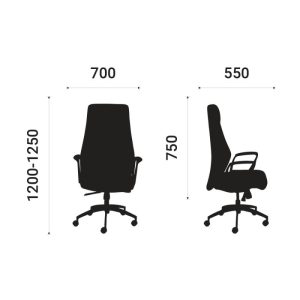 Chi tiết về kích thước của ghế Boss IV
