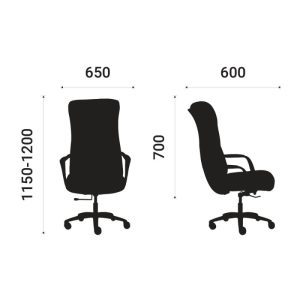 Chi tiết về kích thước của ghế Boss I