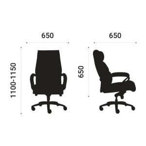 Chi tiêt về kích thước của ghế Boss V