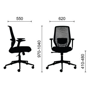 Chi tiết về kích thước của ghế M1110X - 02