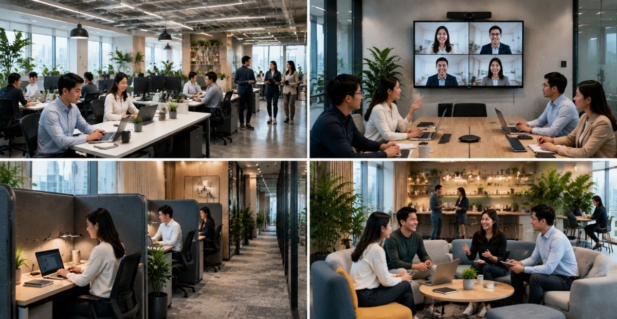 Mô hình Hybrid Work là gì? Xu hướng văn phòng hiện đại