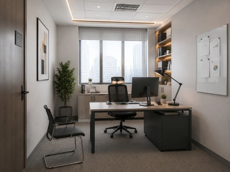 Tiêu chuẩn nội thất phù hợp diện tích văn phòng