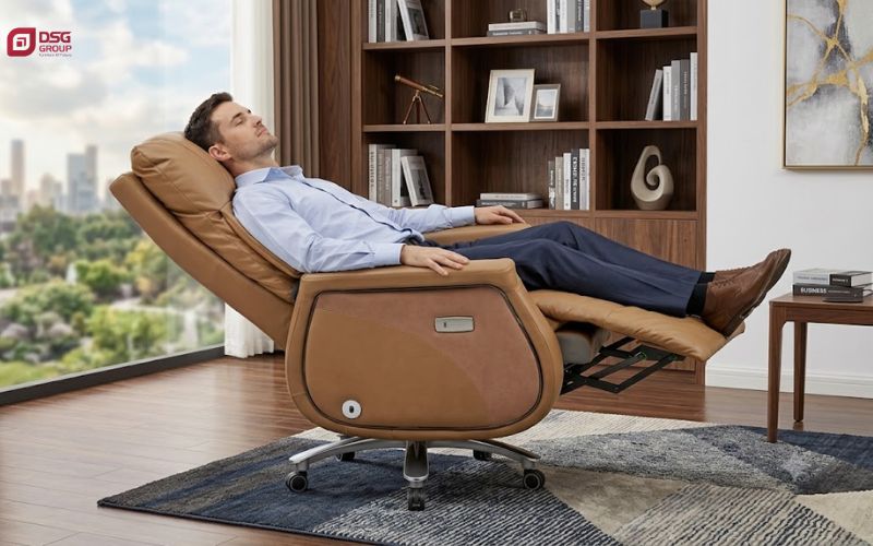 Các mẫu ghế lãnh đọa thiết kế chuẩn công thái học chóng đau lưng