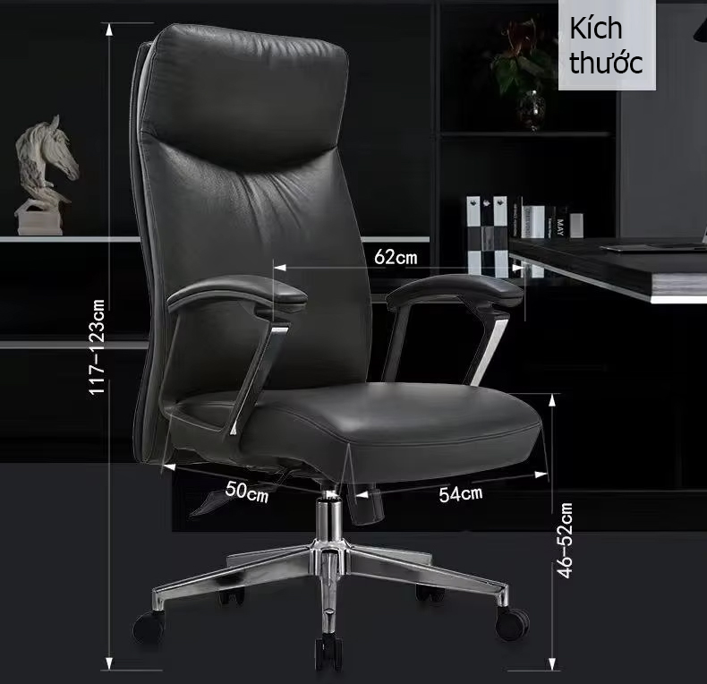 Chi tiết về kích thước của ghế 1988-A dành cho quản lý