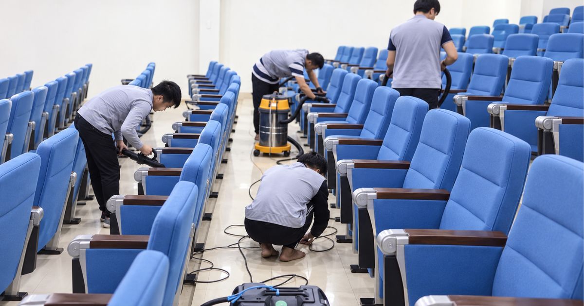 Hướng dẫn cách vệ sinh ghế bọc nỉ tại hội trường hiệu quả