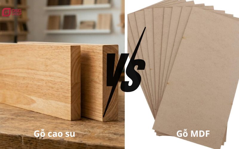 Nên chọn gỗ cao su hay gỗ MDF trong nội thất văn phòng