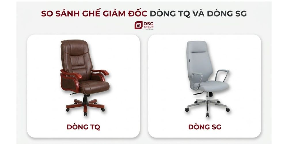 So sánh ghế giám đốc da dòng TQ và SG
