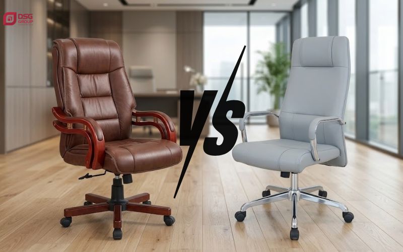 So sánh ghế giám đốc da dòng TQ và SG khác ở đâu?